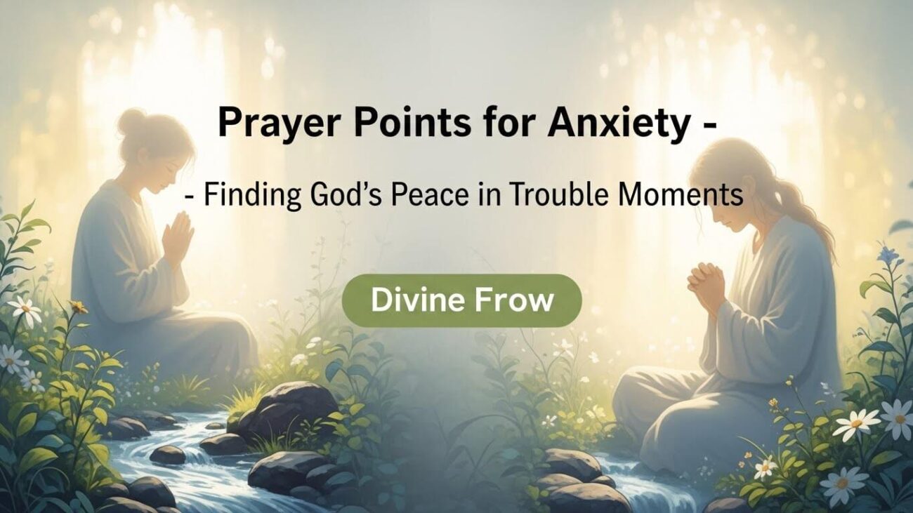 Prayer Points for Anxiety - Finding God’s Peace in Troubled Moments