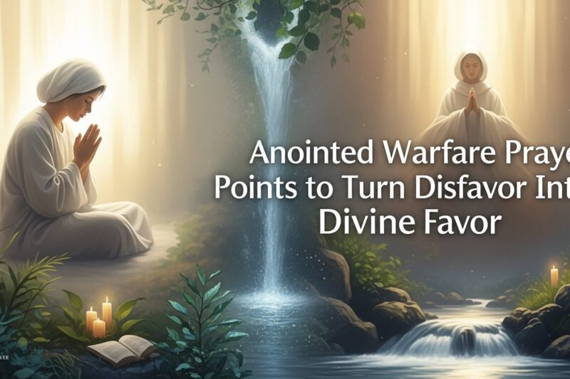 Anointed Warfare Prayer Points to Turn Disfavor Into Divine Favor
