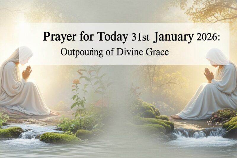 Prayer for Today 31st January 2026: Prayers for the Outpouring of Divine Grace