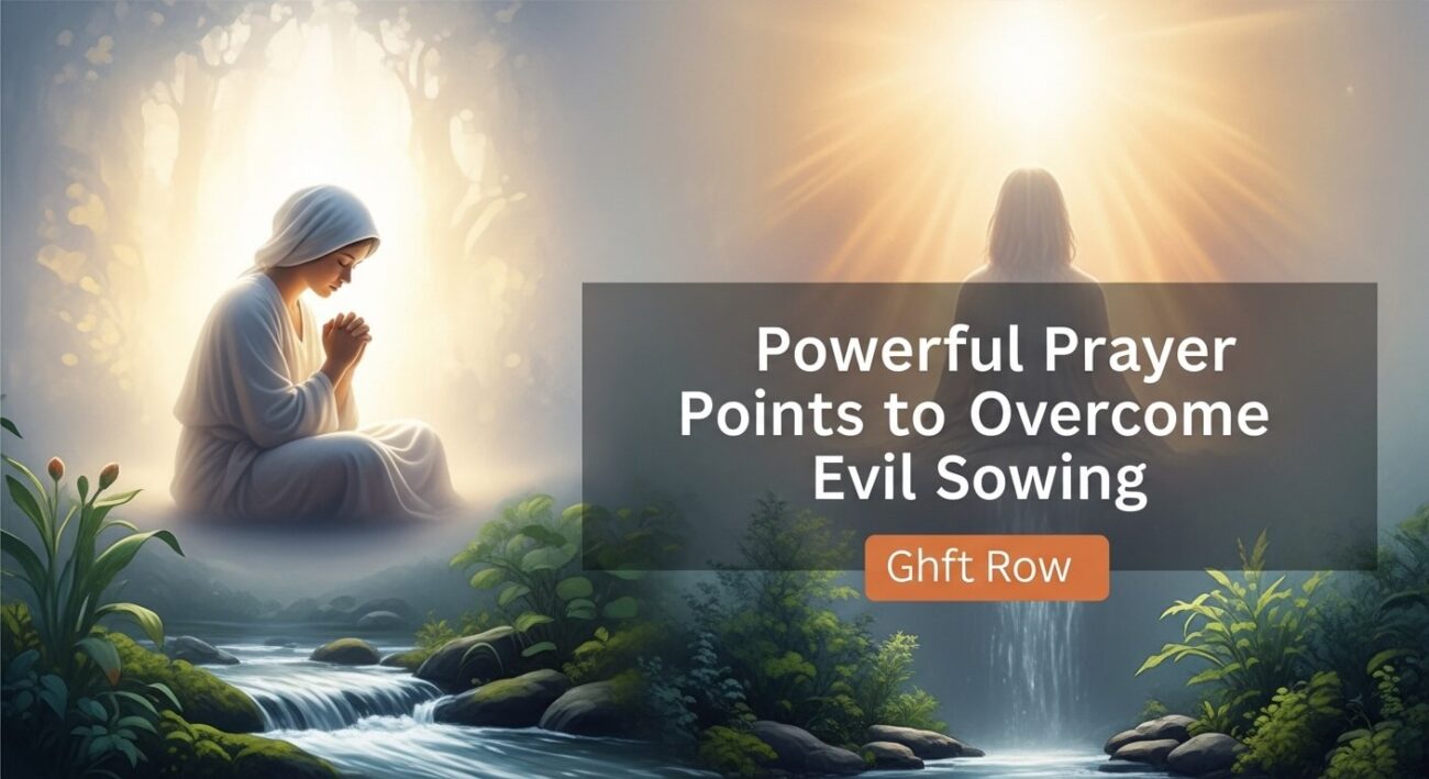 Powerful Prayer Points to Overcome Evil Sowing