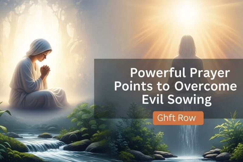 Powerful Prayer Points to Overcome Evil Sowing