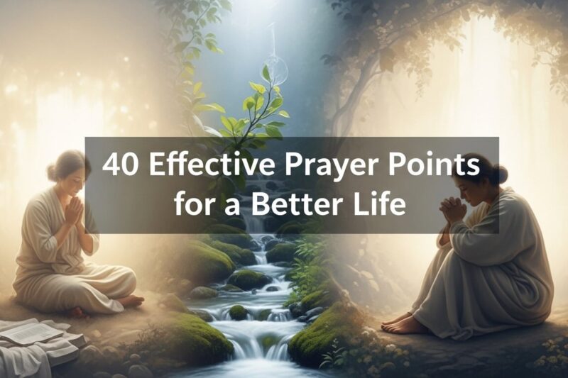 40 Effective Prayer Points for a Better Life