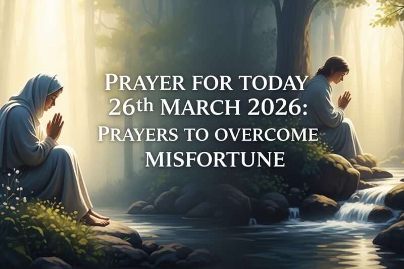Prayer for Today 26th March 2026: Prayers to Overcome Misfortune