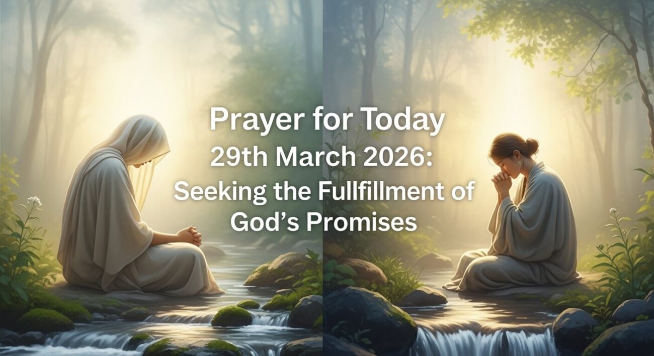 Prayer for Today 29th March 2026: Seeking the Fulfillment of God’s Promises