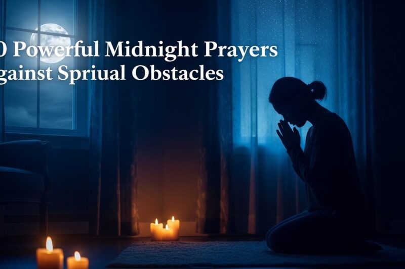 40 Powerful Midnight Prayers Against Spiritual Obstacles