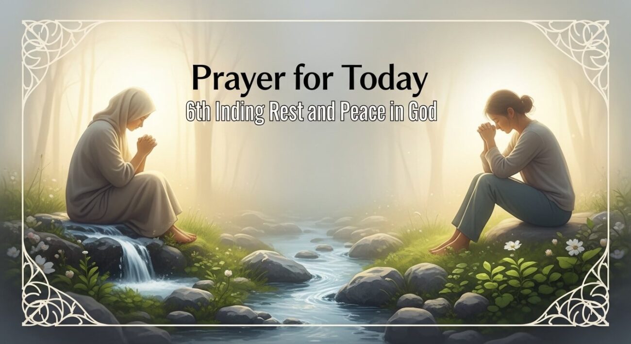 Prayer for Today 6th March 2026: Finding Rest and Peace in God