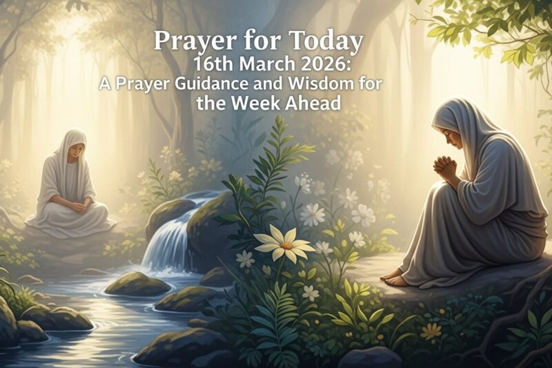 Prayer for Today 16th March 2026: A Prayer for Guidance and Wisdom for the Week Ahead