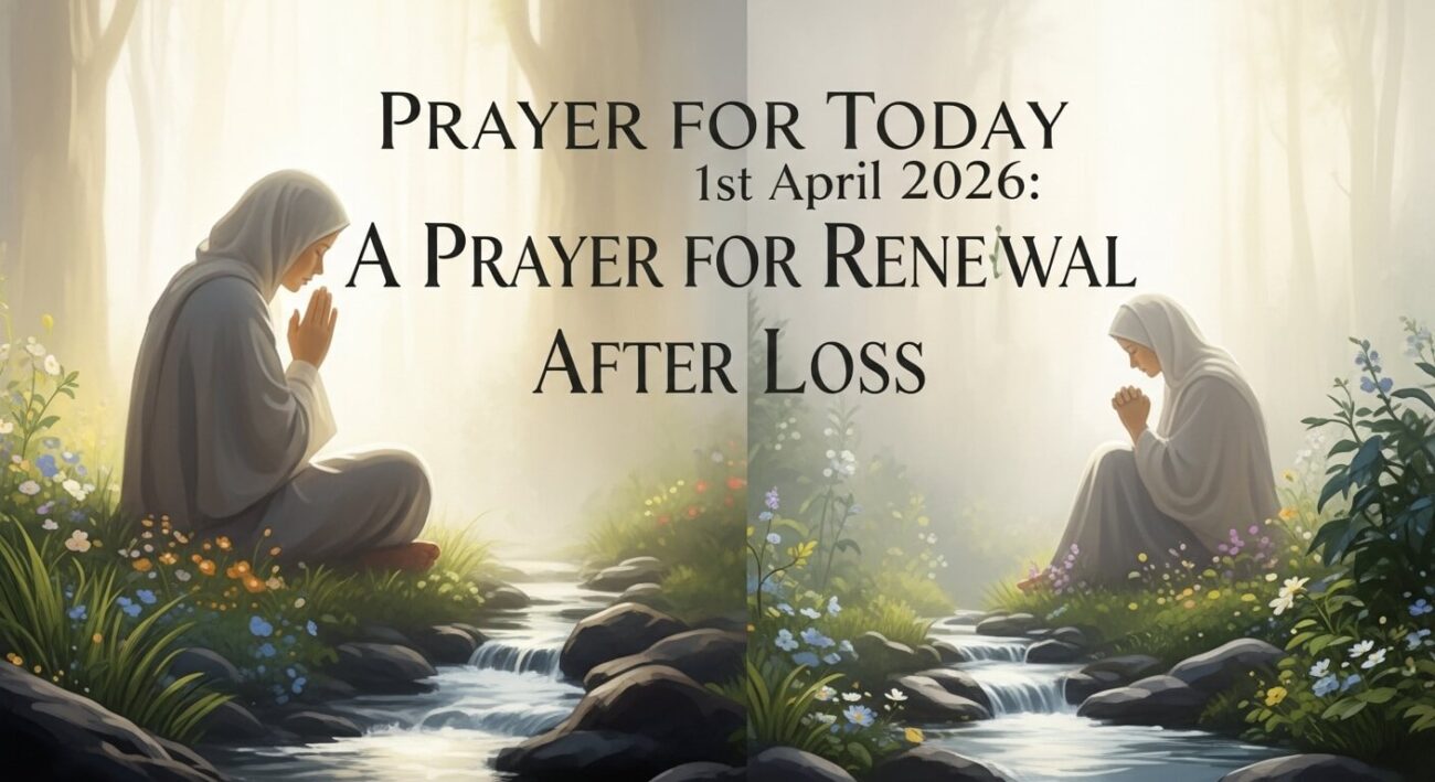 Prayer for Today 1st April 2026: A Prayer for Renewal After Loss