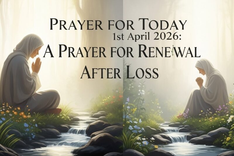 Prayer for Today 1st April 2026: A Prayer for Renewal After Loss