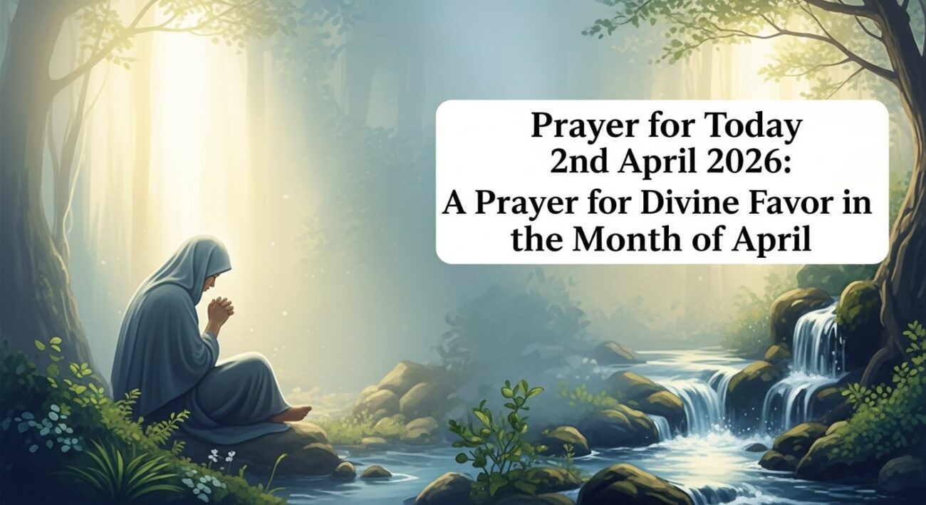 Prayer for Today 2nd April 2026: A Prayer for Divine Favor in the Month of April
