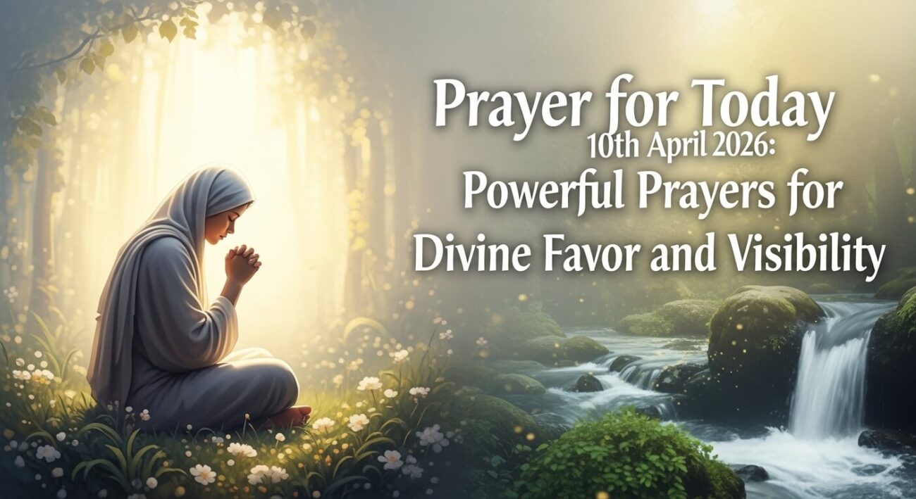 Prayer for Today 10th April 2026: Powerful Prayers for Divine Favor and Visibility