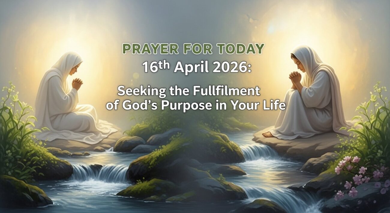 Prayer for Today 16th April 2026: Seeking the Fulfilment of God’s Purpose in Your Life