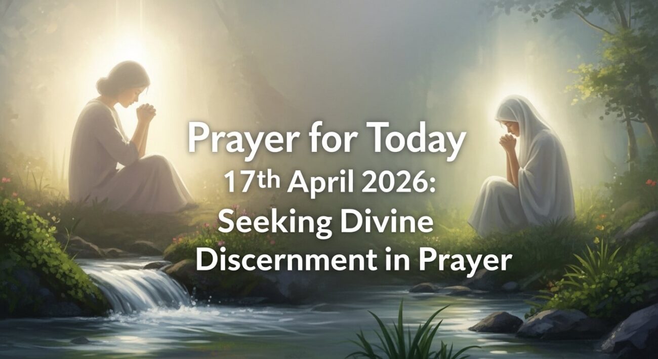 Prayer for Today 17th April 2026: Seeking Divine Discernment in Prayer
