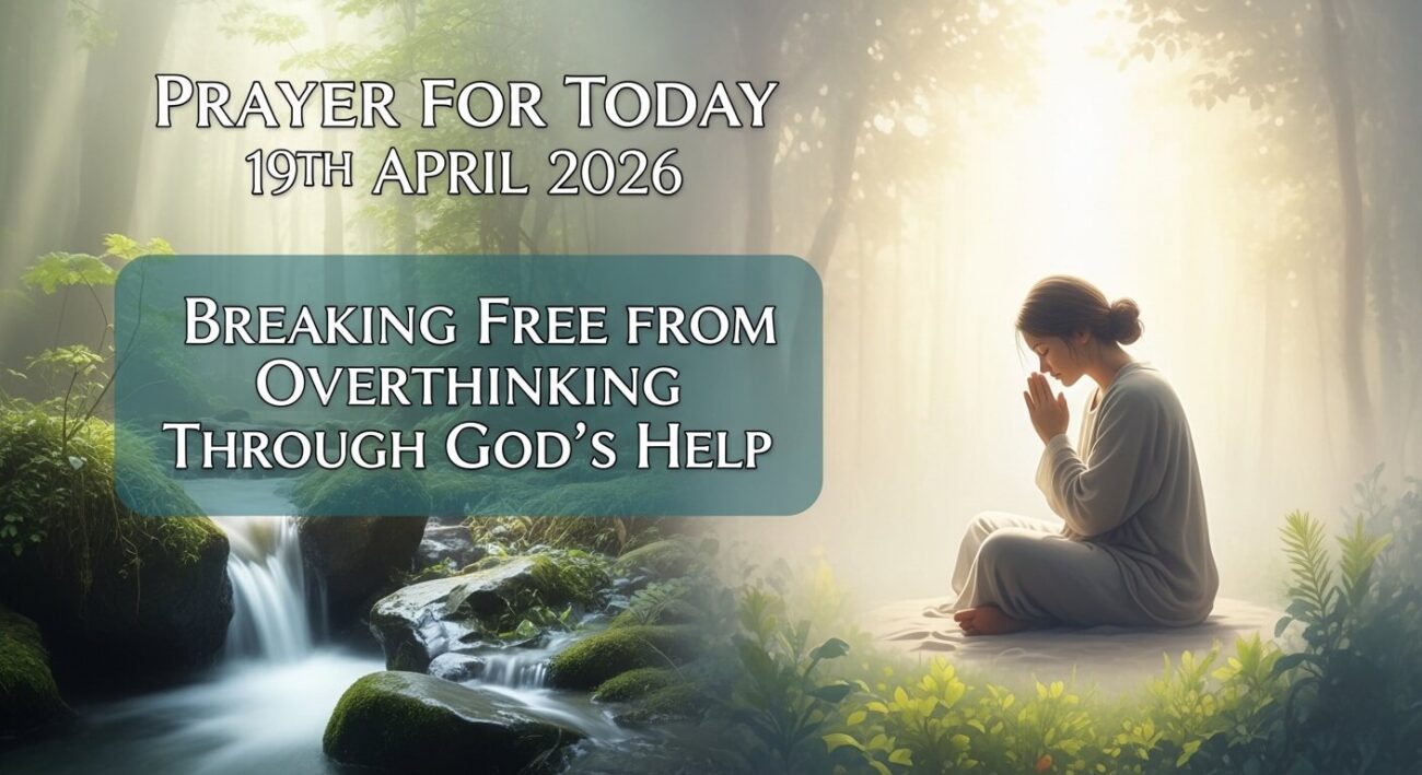Prayer for Today 19th April 2026: Breaking Free from Overthinking Through God’s Help