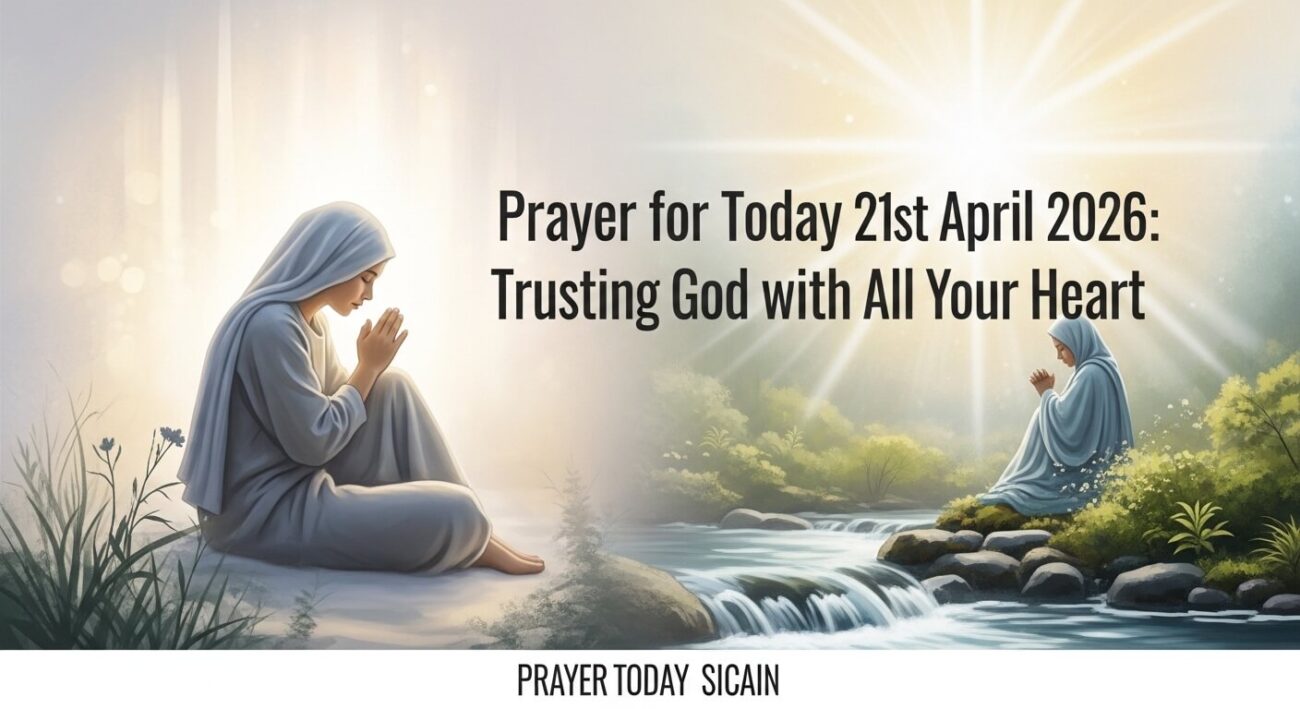Prayer for Today 21st April 2026: Trusting God with All Your Heart