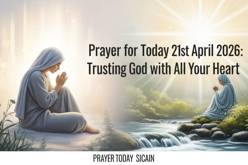 Prayer for Today 21st April 2026: Trusting God with All Your Heart