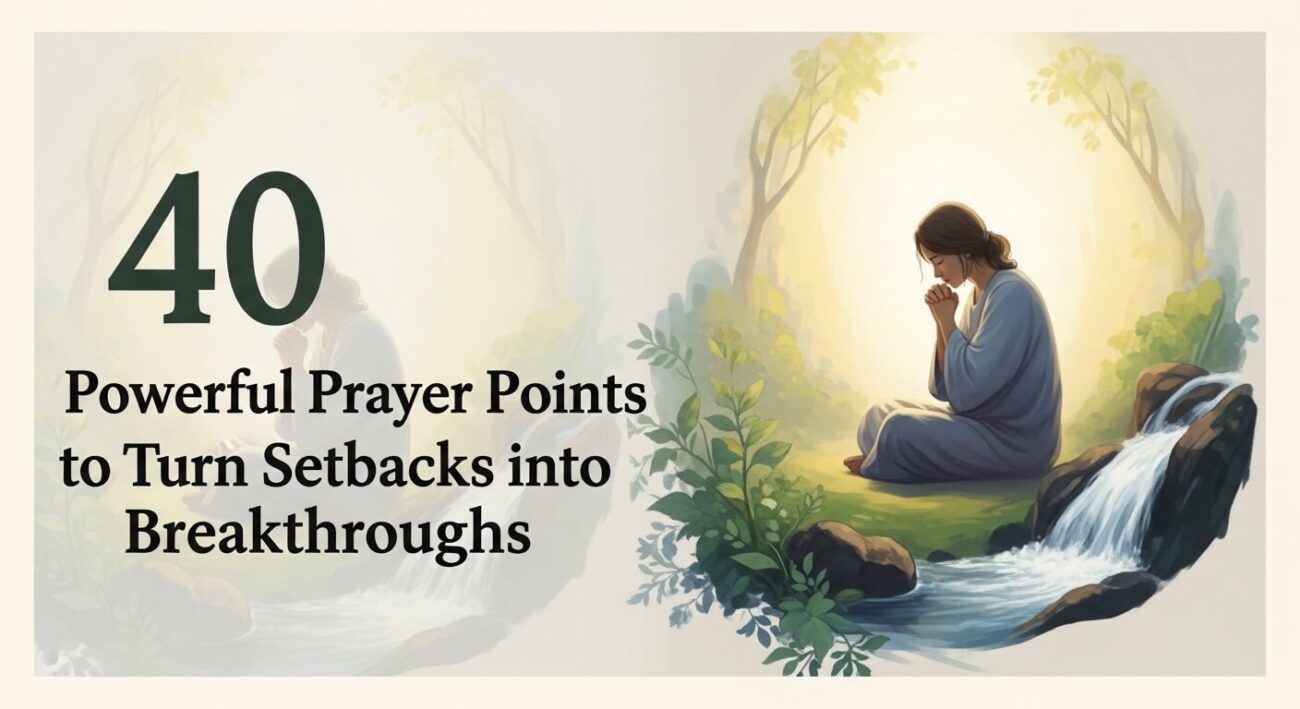40 Powerful Prayer Points to Turn Setbacks into Breakthroughs