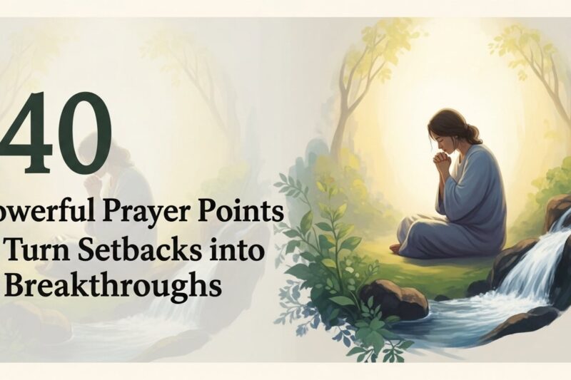 40 Powerful Prayer Points to Turn Setbacks into Breakthroughs