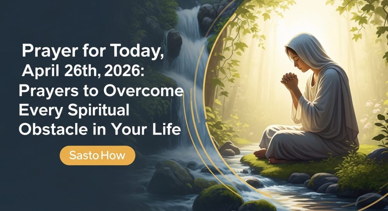 Prayer for Today, April 26th, 2026: Prayers to Overcome Every Spiritual Obstacle in Your Life