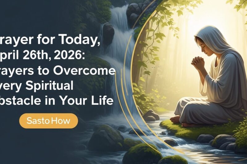 Prayer for Today, April 26th, 2026: Prayers to Overcome Every Spiritual Obstacle in Your Life