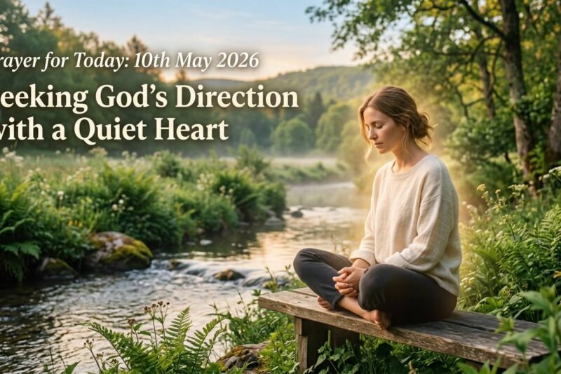 Prayer for Today 10th May 2026: Seeking God`s Direction with a Quiet Heart