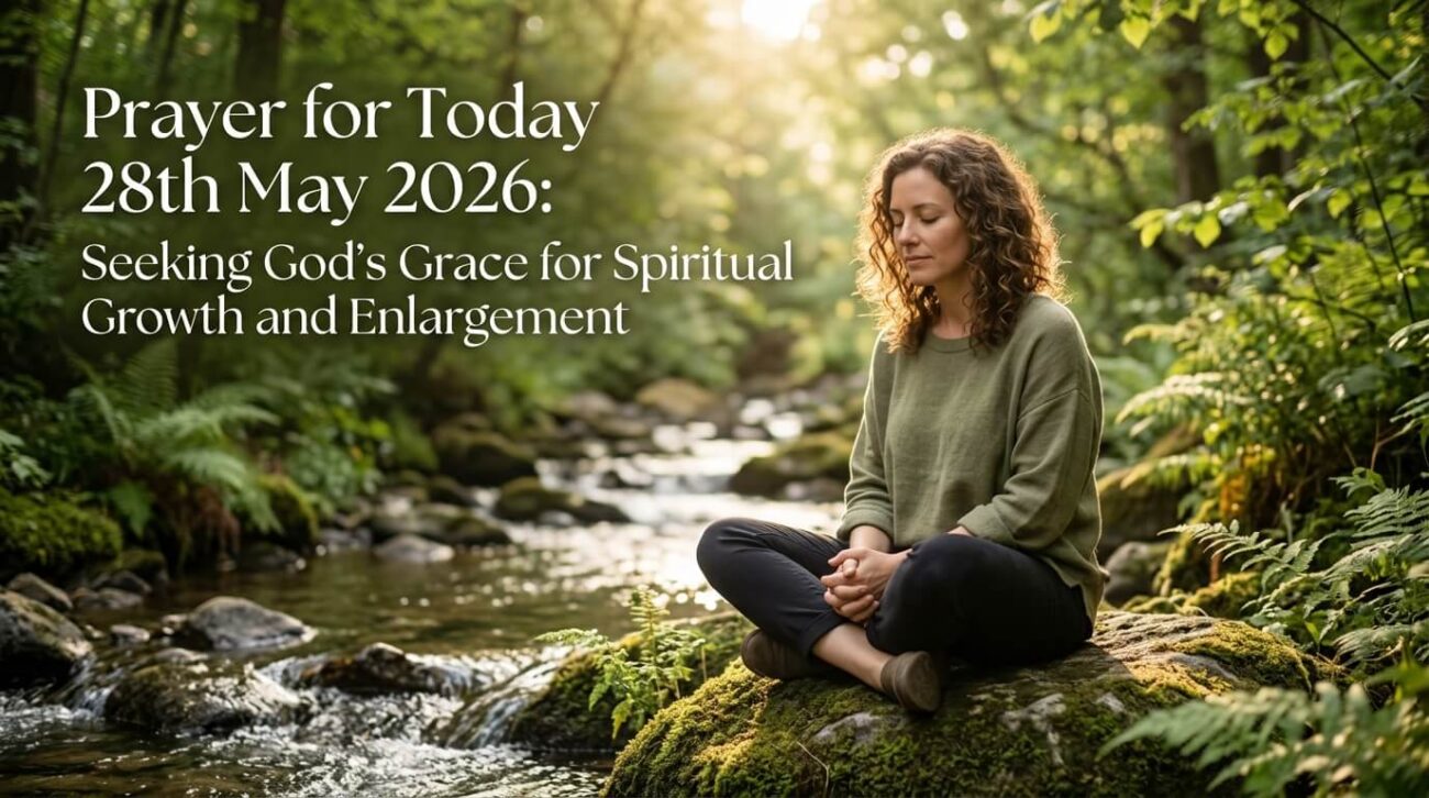 Prayer for Today 28th May 2026: Seeking God’s Grace for Spiritual Growth and Enlargement