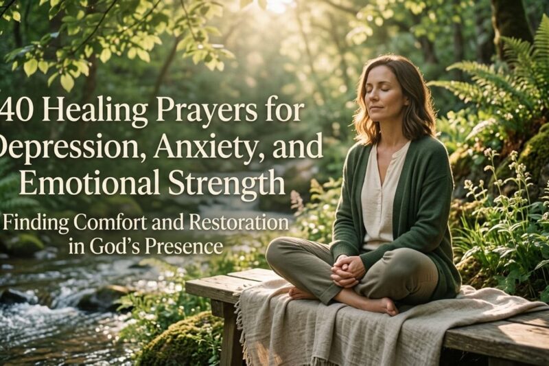 40 Healing Prayers for Depression, Anxiety, and Emotional Strength