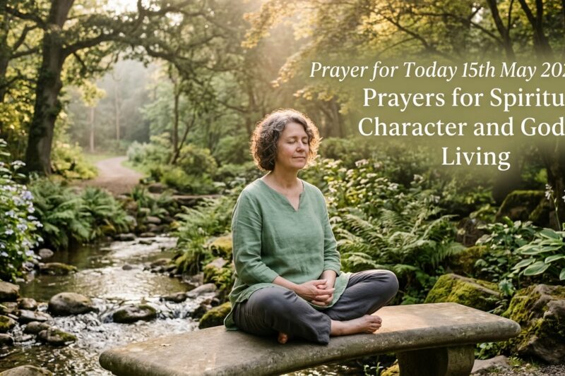 Prayer for Today 15th May 2026: Prayers for Spiritual Character and Godly Living
