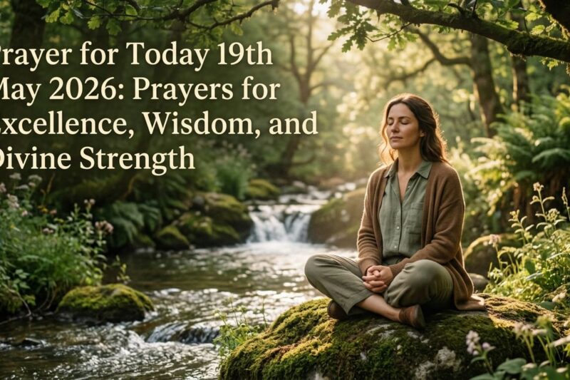 Prayer for Today 19th May 2026: Prayers for Excellence, Wisdom, and Divine Strength