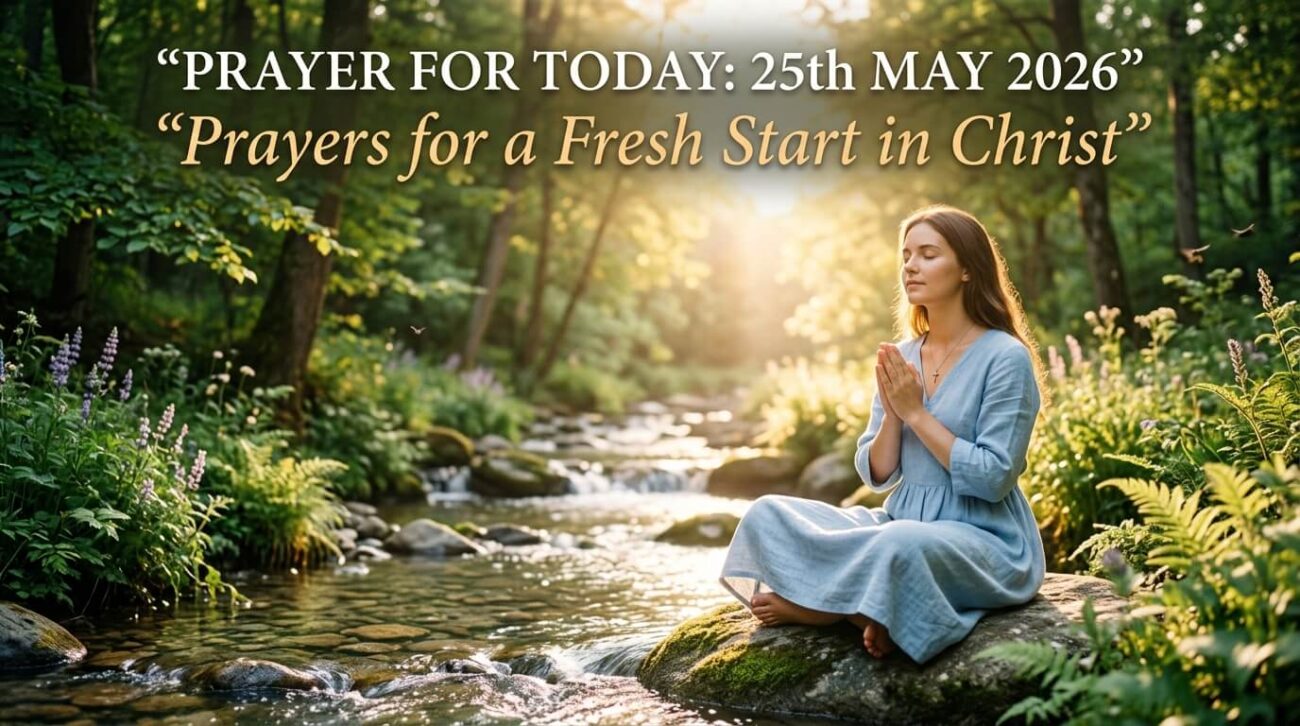 Prayer for Today 25th May 2026: Prayers for a Fresh Start in Christ