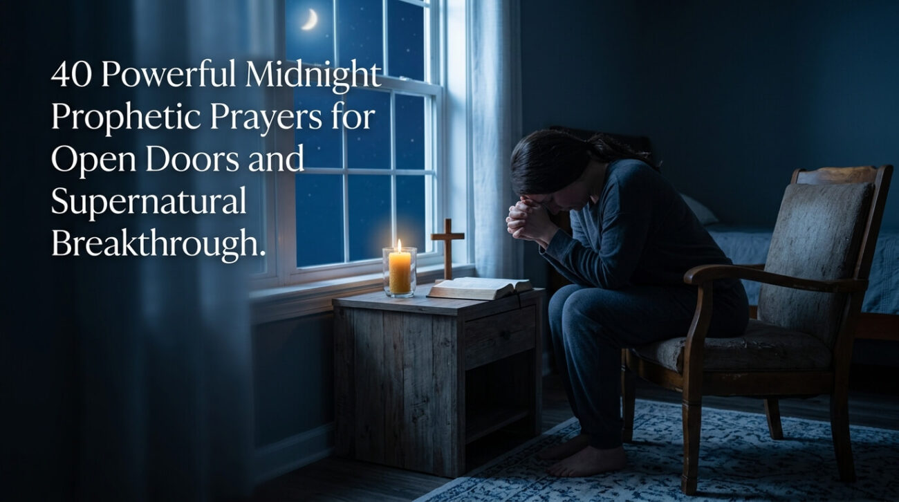 40 Powerful Midnight Prophetic Prayers for Open Doors and Supernatural Breakthrough