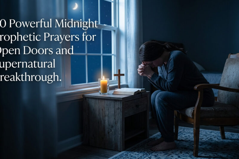 40 Powerful Midnight Prophetic Prayers for Open Doors and Supernatural Breakthrough