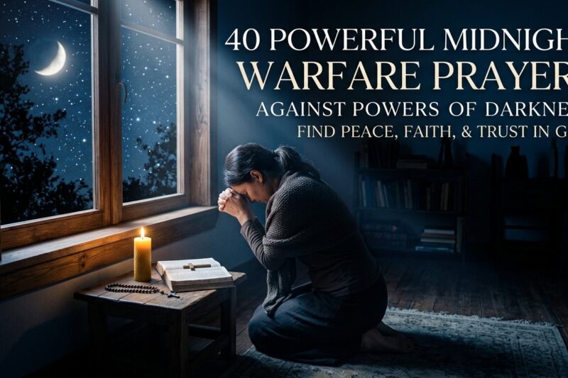 40 Powerful Midnight Warfare Prayers Against Powers of Darkness