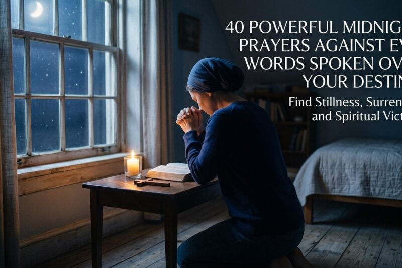 40 Powerful Midnight Prayers Against Evil Words Spoken Over Your Destiny