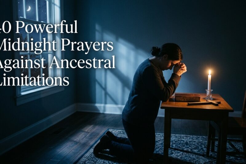 40 Powerful Midnight Prayers Against Ancestral Limitations