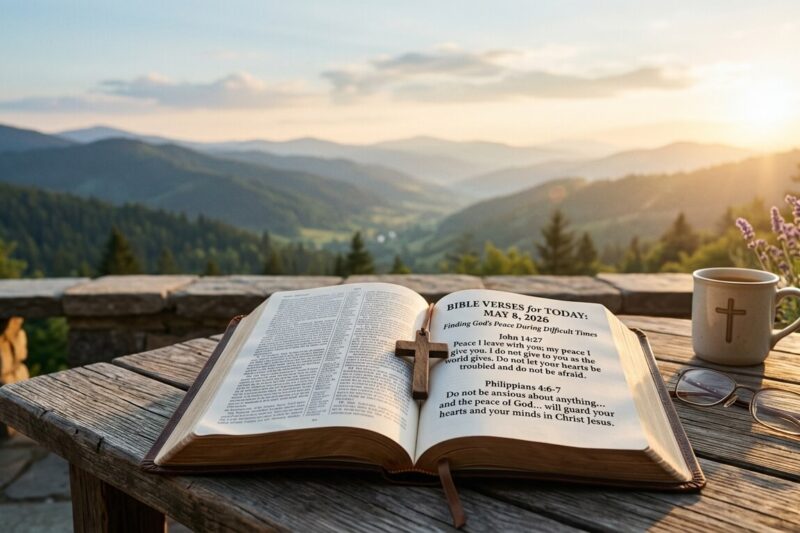 Bible Verses for Today 8th May 2026: Finding God’s Peace During Difficult Times