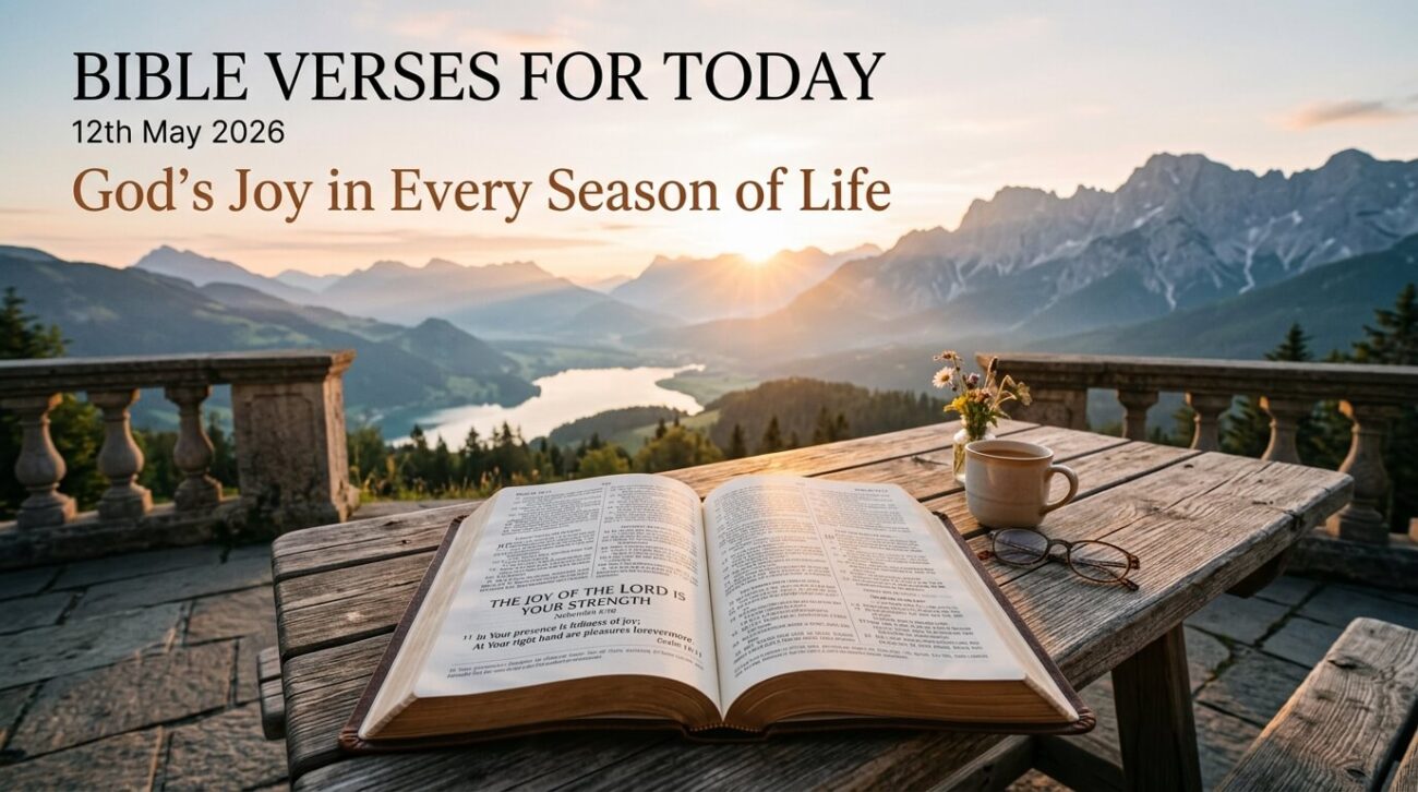 Bible Verses for Today 12th May 2026: God’s Joy in Every Season of Life