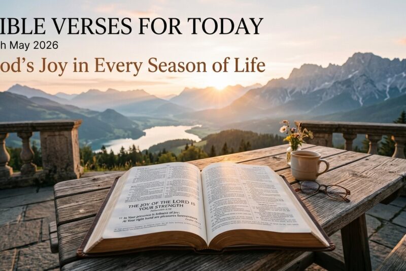 Bible Verses for Today 12th May 2026: God’s Joy in Every Season of Life