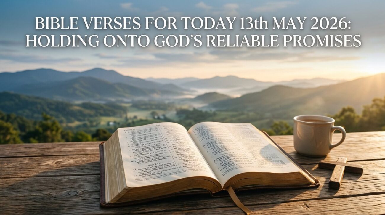 Bible Verses for Today 13th May 2026: Holding Onto God’s Reliable Promises