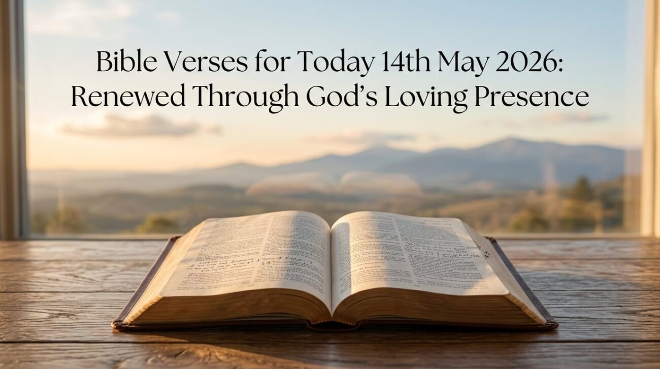 Bible Verses for Today 14th May 2026: Renewed Through God’s Loving Presence