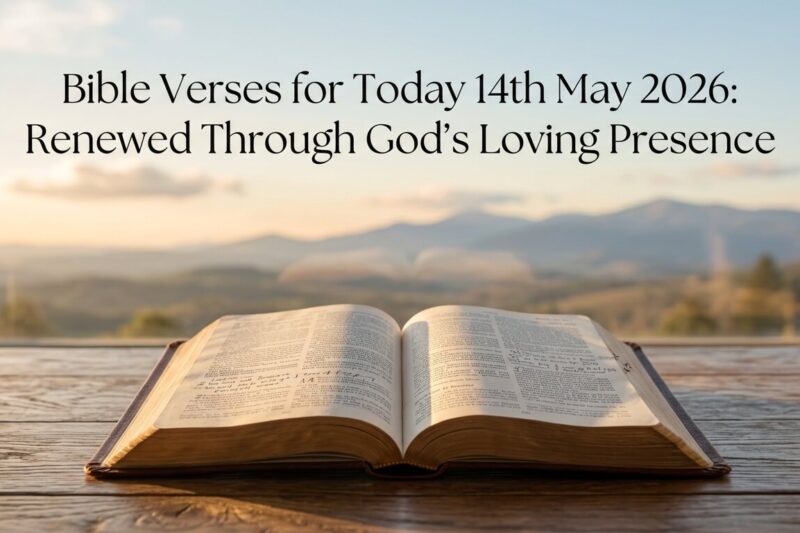 Bible Verses for Today 14th May 2026: Renewed Through God’s Loving Presence