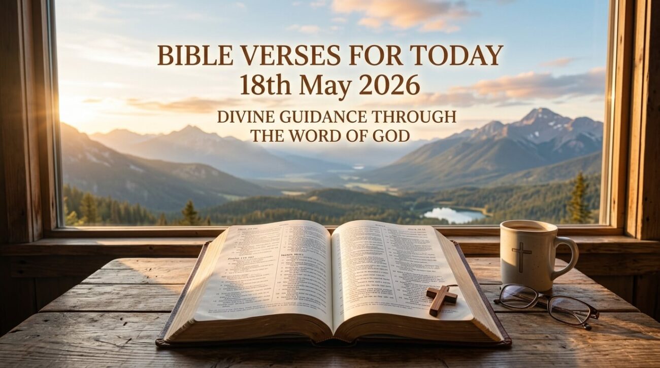 Bible Verses for Today 18th May 2026: Divine Guidance Through the Word of God
