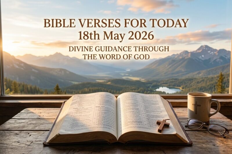Bible Verses for Today 18th May 2026: Divine Guidance Through the Word of God