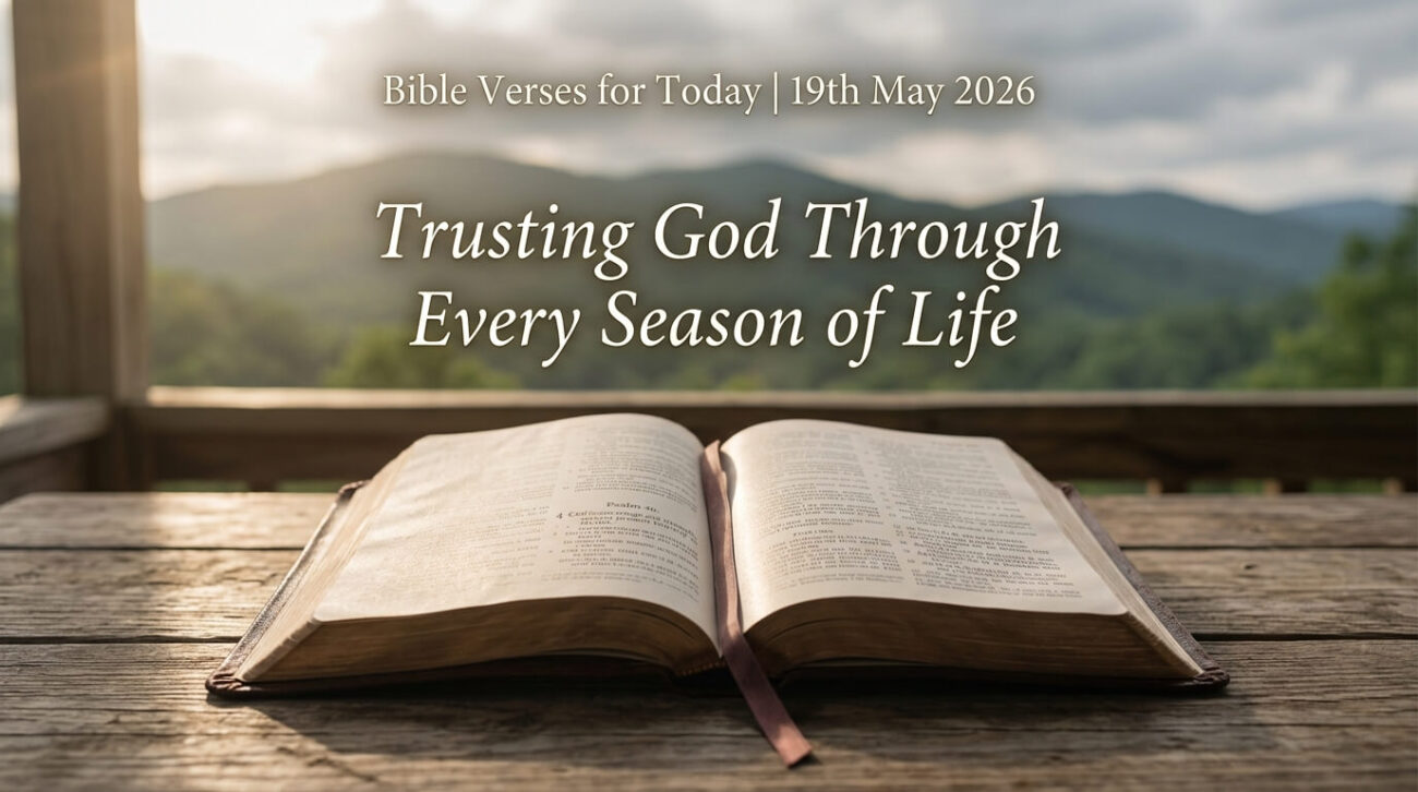 Bible Verses for Today 19th May 2026: Trusting God Through Every Season of Life