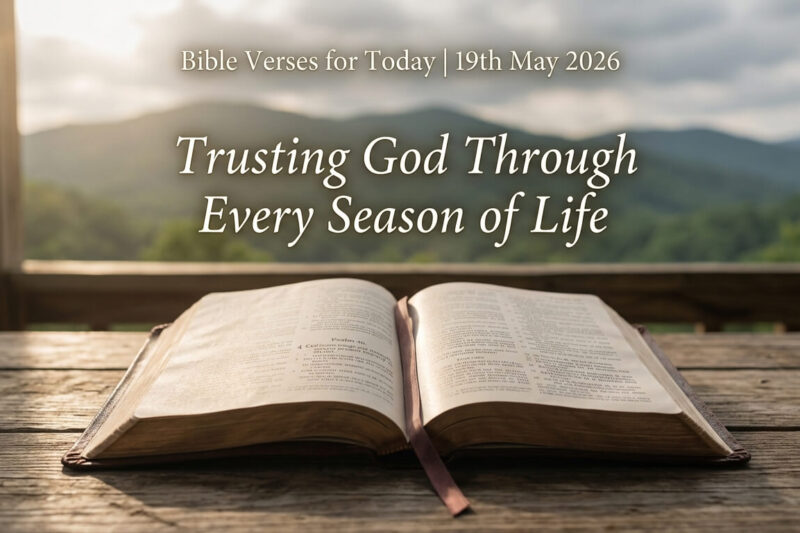 Bible Verses for Today 19th May 2026: Trusting God Through Every Season of Life
