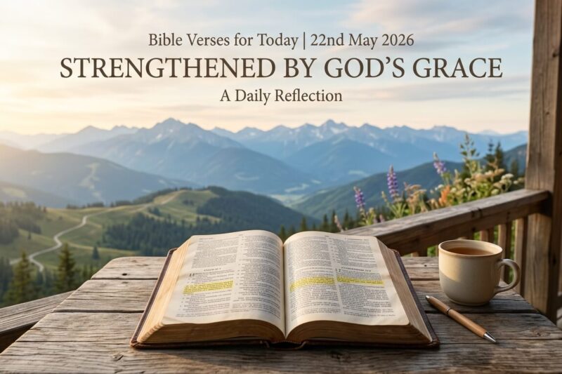 Bible Verses for Today 22nd May 2026: Strengthened by God’s Grace