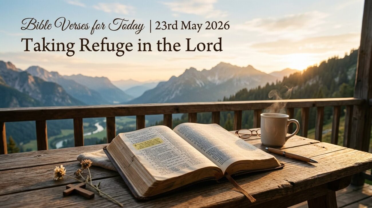 Bible Verses for Today 23rd May 2026: Taking Refuge in the Lord