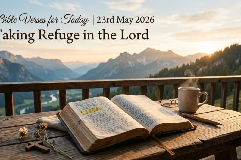 Bible Verses for Today 23rd May 2026: Taking Refuge in the Lord