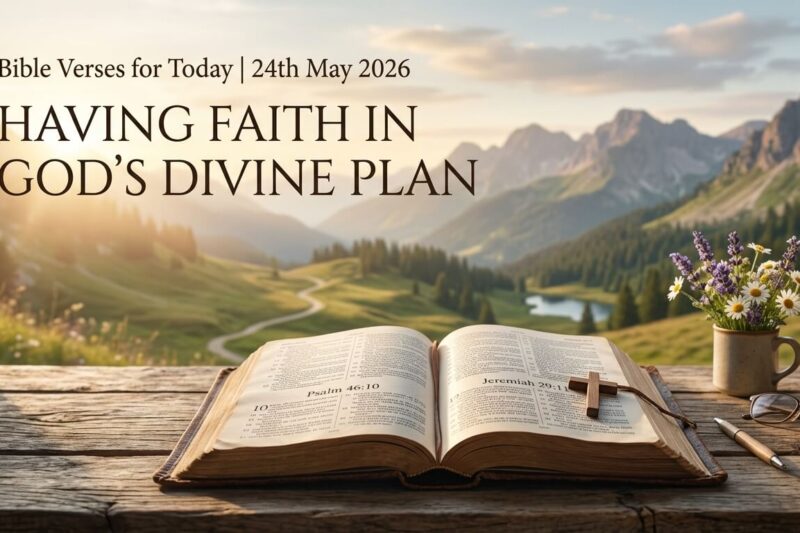Bible Verses for Today 24th May 2026: Having Faith in God’s Divine Plan