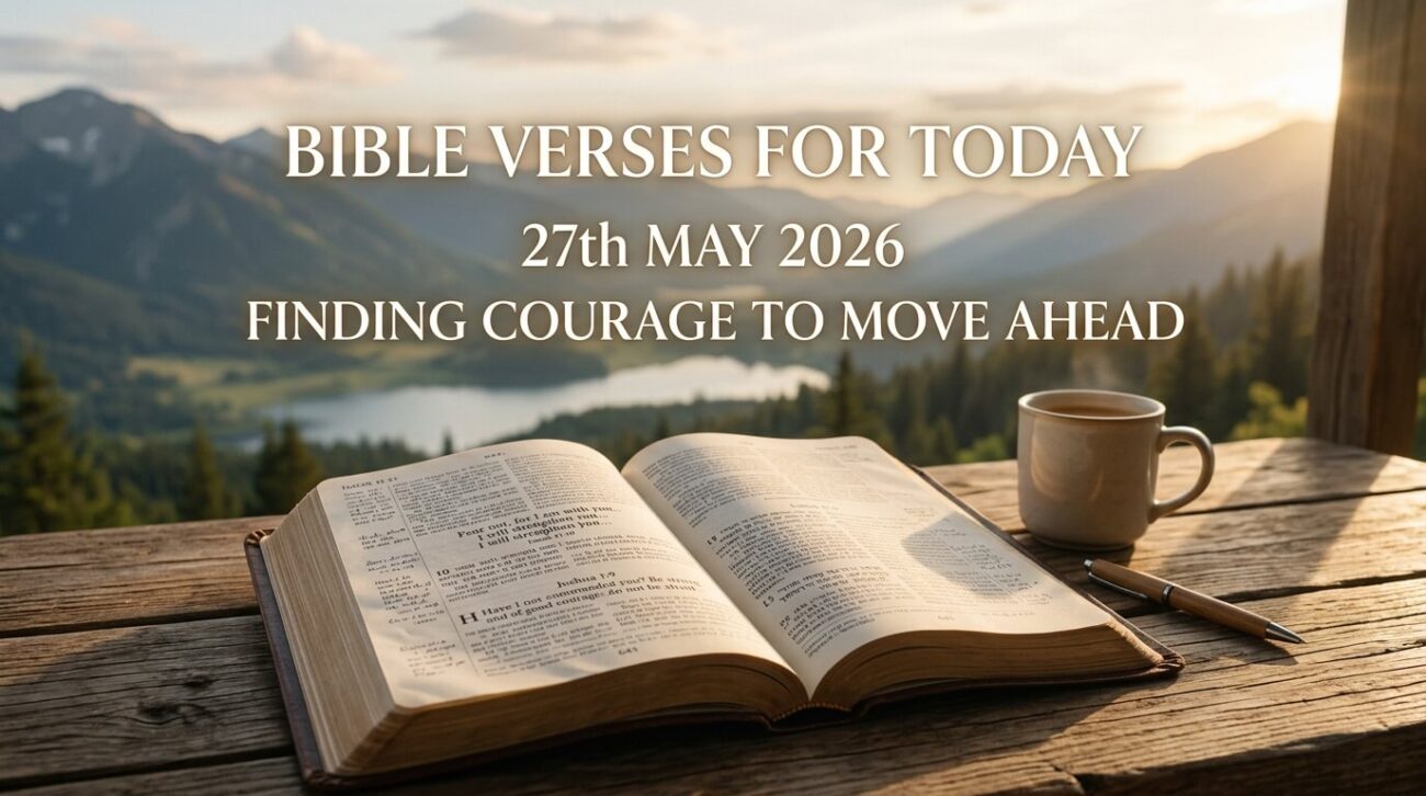 Bible Verses for Today 27th May 2026: Finding Courage to Move Ahead